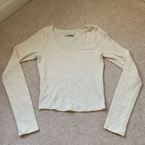 Abercrombie and Fitch cropped lace shirt